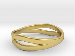 Split Ring in Polished Brass