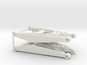 Team Associated RC10T 7355 Rear Suspension Arms in White Natural Versatile Plastic