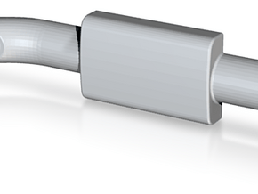 Right tail pipe for AMC Gremlin Drag Build in Tan Fine Detail Plastic