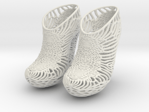 Mycelium Heel Shoes Women's US Size 13 in White Natural Versatile Plastic