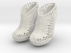 Mycelium Heel Shoes Women's US Size 5 in White Natural Versatile Plastic