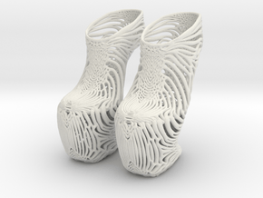 Mycelium Wedge Shoes Women's US Size 7 in White Natural Versatile Plastic