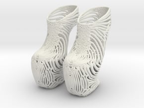 Mycelium Wedge Shoes Women's US Size 9.5 in White Natural Versatile Plastic