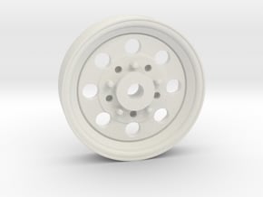 Front Drag Wheel for AMC Gremlin in White Natural Versatile Plastic