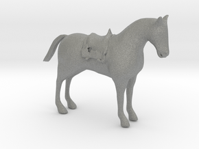 HO Scale Saddle Horse in Gray PA12