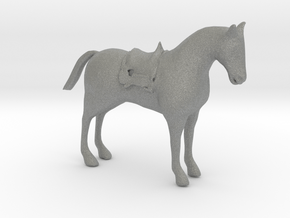 S Scale Saddle Horse in Gray PA12