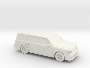 1/43 2011 Ford Flex in White Natural Versatile Plastic