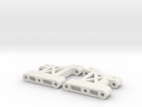 MO27-2|TL-01|(30,5mm) Front suspension arms in White Natural Versatile Plastic