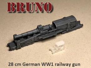 28 cm SKL / 40 (E) Railway artillery Bruno 1/285 in Tan Fine Detail Plastic