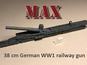 Sk l/45 38cm max e 1/285 Railway artillery ww1 in Tan Fine Detail Plastic