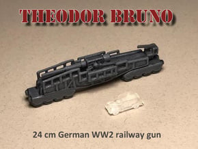 24cm L/35 Theodor Bruno 6mm 1/285 in Tan Fine Detail Plastic