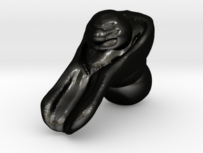Shiva Lingam Sculptris Large XL in Matte Black Steel
