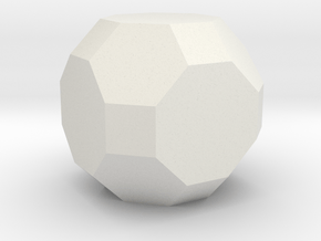 Truncated Cuboctahedron in White Natural Versatile Plastic