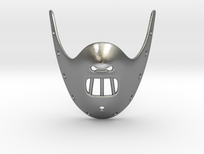HANNIBAL Mask Pendant ⛧VIL⛧ in Natural Silver: Large