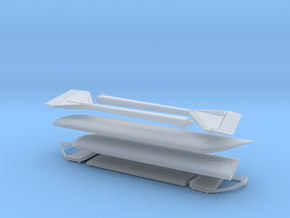 Cessna XMC kit 1/72 (2 of 4 -flat parts) in Tan Fine Detail Plastic