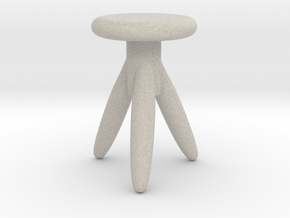 Miniature 1:12 Chair in Natural Sandstone: 1:12