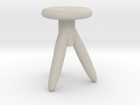Miniature 1:24 Chair in Natural Sandstone: 1:24