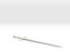 1:6 Miniature Aragorn - Strider Sword - LOTR in White Natural Versatile Plastic