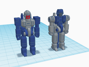 Convex and Throttle RoGunners in Blue Processed Versatile Plastic: Large