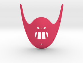 HANNIBAL Mask Pendant ⛧VIL⛧ in Pink Processed Versatile Plastic: Large