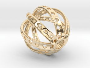 Ring X3 in 14K Yellow Gold: Small