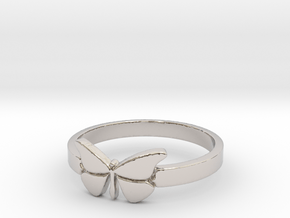 Butterfly (small) Ring Size 9 in Platinum