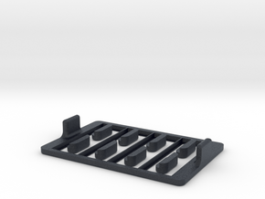 Multi-slide Holder Tray for Microscopy with clamps in Black PA12