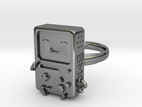 BMO Ring (Medium) in Fine Detail Polished Silver