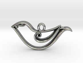 Tiny Bird Charm in Antique Silver