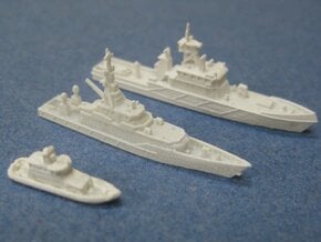 UK Border Force Fleet (1:1250) in Smooth Fine Detail Plastic: 1:1250