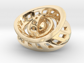 RingX in 14k Gold Plated Brass: Small