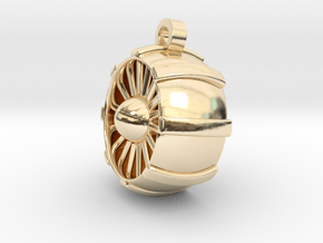 JetEngine Pendant in 14k Gold Plated Brass: Small