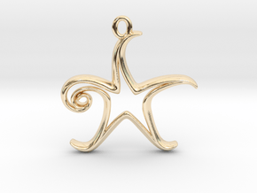 Tiny Star Charm in 14K Yellow Gold