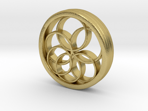 Ring X12 in Natural Brass: Small