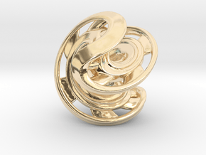 Ring X2 in 14k Gold Plated Brass: Small