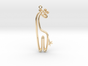 The Giraffe Pendant in 14K Yellow Gold