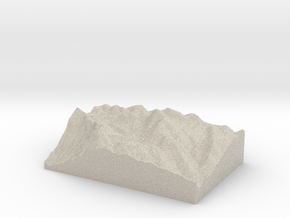 Model of Pico das Agulhas Negras in Natural Sandstone
