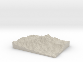 Model of Pico Dedo de Deus in Natural Sandstone