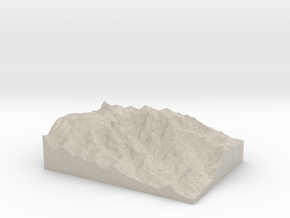 Model of Pico Dedo de Deus in Natural Sandstone