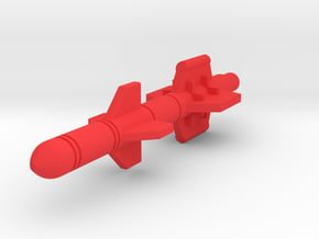 Starcom - Starhawk - Torpedo in Red Processed Versatile Plastic