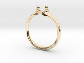 Duality Ring M6 in 14k Gold Plated Brass