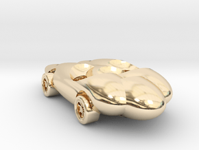 Car 87 in 14K Yellow Gold: Small
