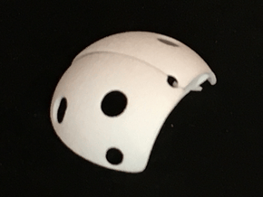 Ladybug Pendant - Wings in White Natural Versatile Plastic