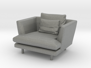 1:24 Armchair in Gray PA12: 1:24