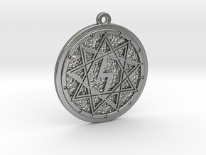 Nine ultimate star amulet in Natural Silver: Medium