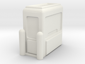 Toll Booth 1/87 in White Natural Versatile Plastic