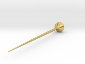 Biconical pin from Skirpenbeck  in Polished Brass