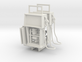 Gas Pump 01.1:35 Scale x 2 Units in White Natural Versatile Plastic