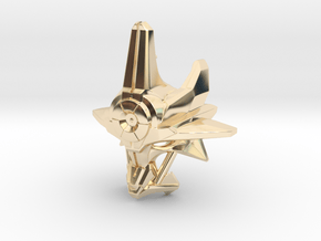 Mask of Ultimate Power (LEGO edition) in 14k Gold Plated Brass