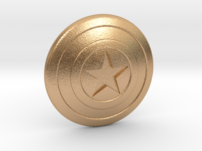 Captain America Shield Tie Pin in Natural Bronze